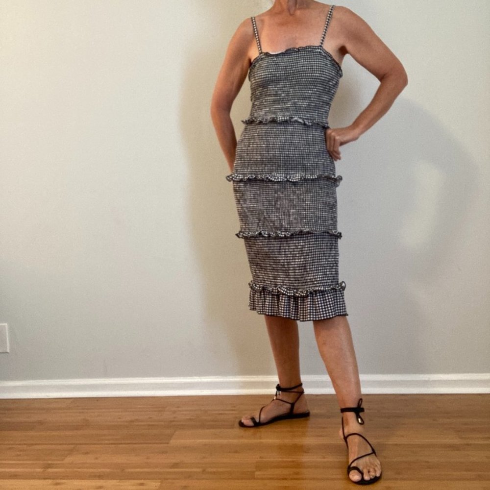 Dress Medium Black & White Gingham